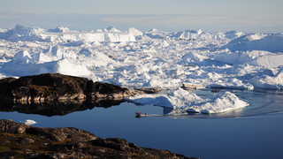 Baie de Disko au Groenland l'été