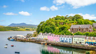 Capitale de l'île de Skye, Portree en Ecosse