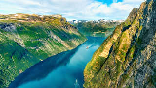 Geiranger fjord en Norvège