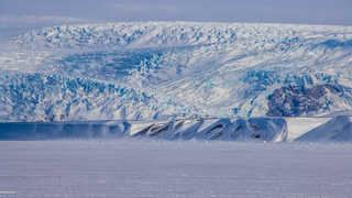 Glacier du Svalbard en hiver
