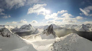 île de Senja en hiver, Norvège du Nord