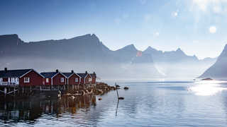 Maisons norvégiennes aux iles Lofoten