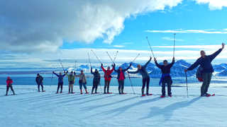 Photo de groupe au Spitzberg