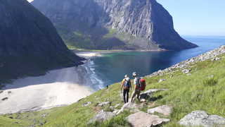 Plage de Kvalvika Norvège