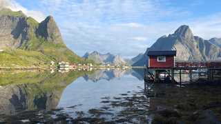 Voyage en Norvège l'été village de Reine