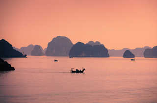 Bateaux sur la Baie d'Ha long au Vietnam