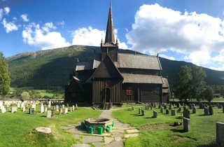 Lom Stavkirke, église en bois du Sud de la Norvège