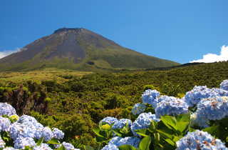 Volcan de l'île de Sao Miguel aux Açores