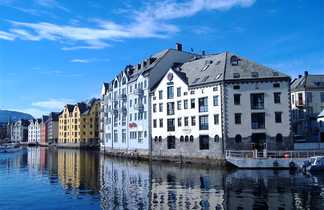 Alesund et architecture de style art nouveau