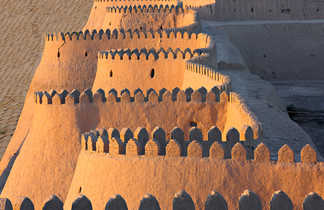 Anciens murs de la ville de Khiva, Ouzbékistan