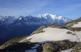 Autour du refuge du Lac Blanc, massif du mont Blanc