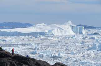 FJord glacé d'Ilulissat, face aux icebergs, Groenland