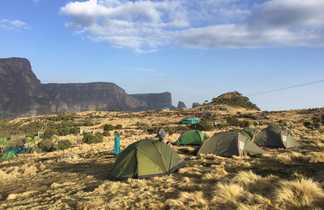 Camping dans le massif du Simien en Ethiopie