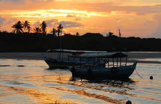 Coucher de soleil sur l'île de Boipeba