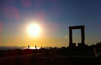 coucher de soleil temple Naxos