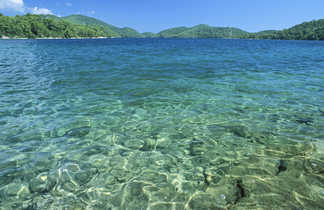 Croatie, crique sur l'île de Mljet