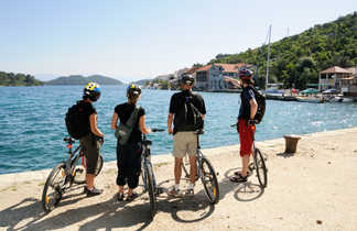 Cycliste en Croatie