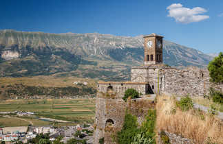 Forteresse médiévale de la ville de Gjirokaster en Albanie