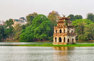 Hanoi et son parc avec la Turtle Tower