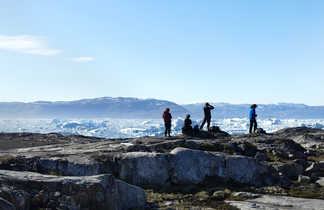 Icebergs sur la côte est du Groenland