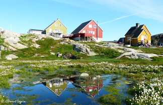 Ilulissat, maisons colorés du Groenland
