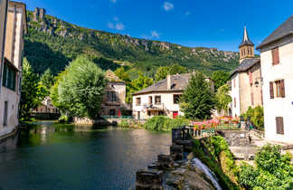 Joli petit village de Florac situé dans les Cévennes
