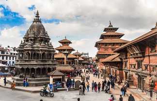 La cité historique de Patan dans la vallée de Katmandou