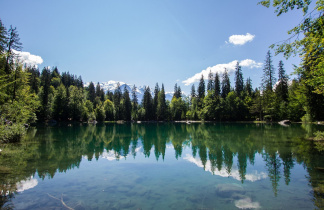 Lac de la région du Mont Blanc