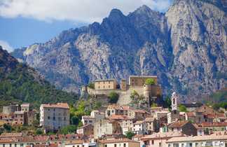 Le village de Corte, haute Corse