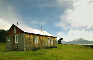 maison typique en Patagonie, Argentine