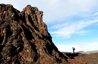 Marcheur Piton de la Fournaise, la Réunion