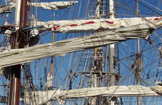 Mats dans le port breton de Brest
