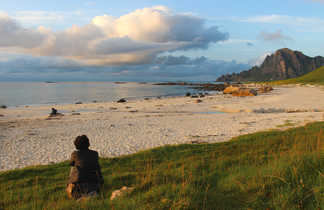 Méditation sur une plagede Norvège du Nord
