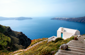 Monastère d'Agios Ioannis sur l’Île d'Amorgos dans les Cyclades