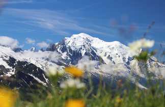 Mont Blanc au printemps lors d'un trek