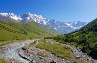 Mont Chkara, Svanétie