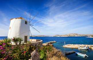 Moulin à Parikia, sur l'île de Paros