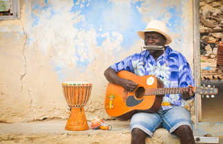 Musicien dans la rue de Boa Vista