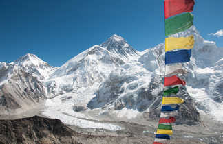 Panorama sur l'Everest, depuis le sommet du Kala Pattar