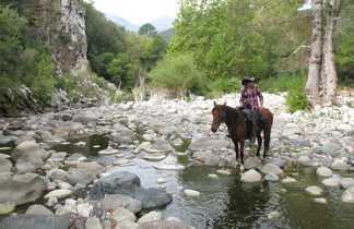 Pause dans une rivière en Corse