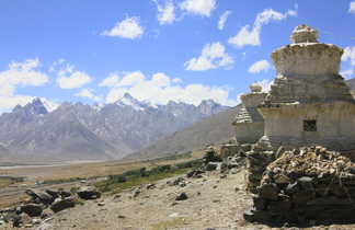 Paysage du Zanskar vers Padum en Inde Himalayenne