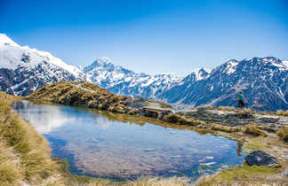 Piste de Sealy Tarns, Parc National du Mt Cook, Nouvelle Zélande