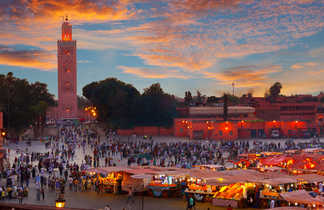 Place Jemaa El Fna, Marrakech, Maroc