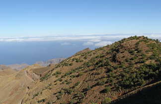 Plateau de Lagoa sur l'île de Santo Antao, Cap Vert
