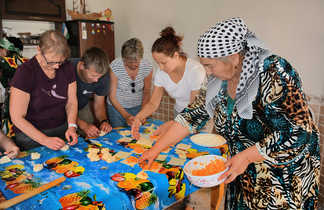 préparation d'un repas ouzbek