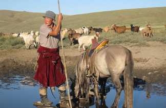 Randonnée à cheval en Mongolie - Eleveur