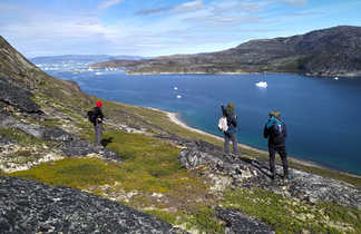 Randonnée dans la Baie de Disko au Groenland