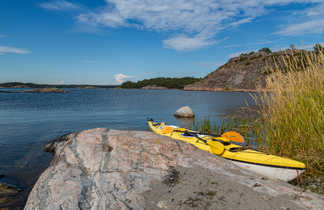 Randonnée kayak dans l'archipel de Stockholm en Suède