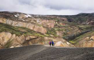 photo de randonneurs en Islande