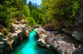 Slovénie rivière Soca